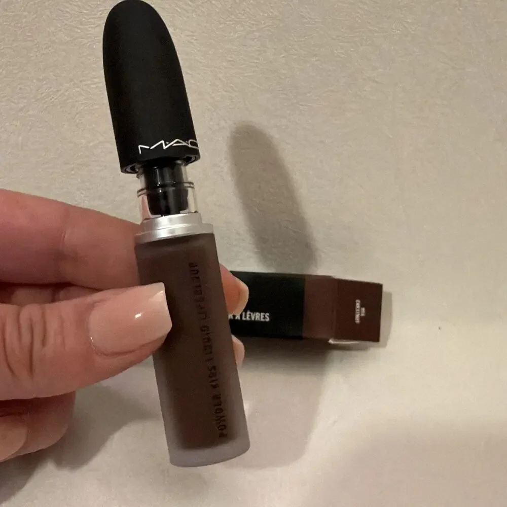 MAC Powder Kiss Liquid Lipcolour - “Chestnut” Discontinued NIB AUTHENTIC